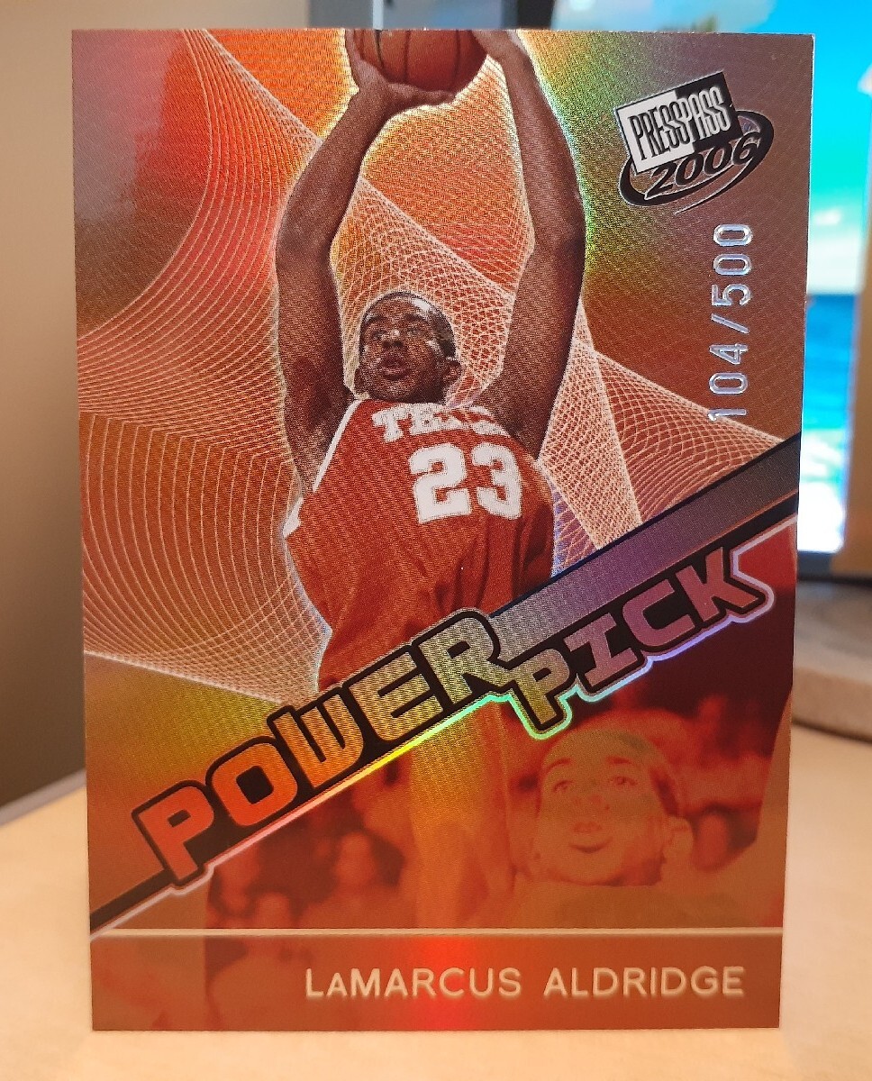 acgカード　　Legend    of    PR⭐︎44 2006 Press Pass Reflectors /500 LaMarcus Aldridge #R34 Rookie SAN