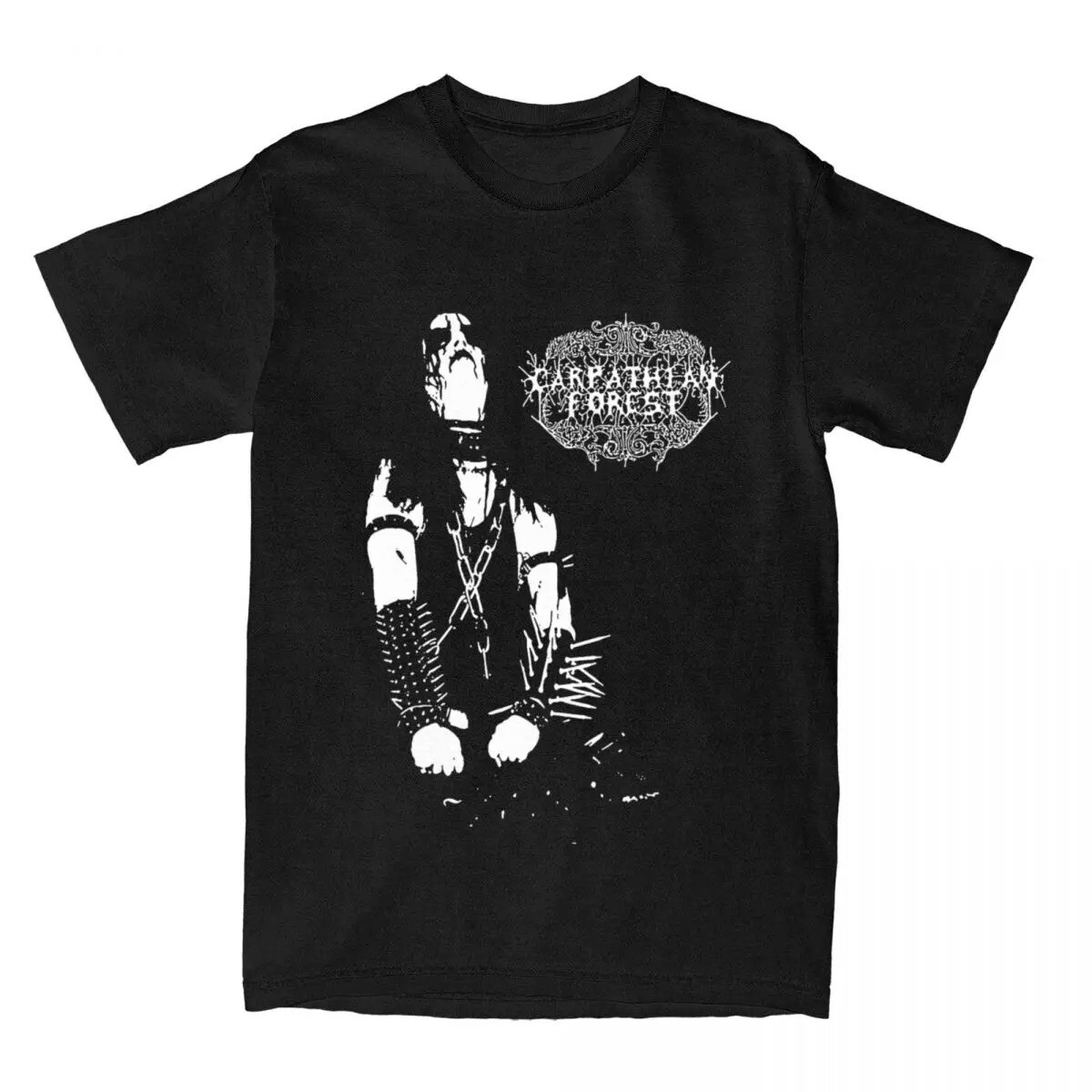 Men Women's Shirts Carpathian Forest Black Metal Band Merchandise Vintage Cotton