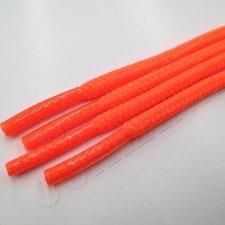 NEON ORANGE - Round Athletic Shoelaces Sport Sneakers Shoe Laces Colors Strings