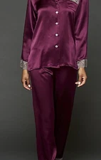 JULIANNA RAE 100% SILK WOMEN'S PAJAMA SET SIZE L