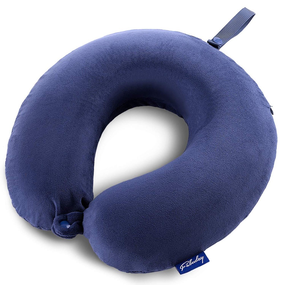 Travel Pillow Memory Foam Head Neck Support Pillow for Airplane,Car,Home,Office