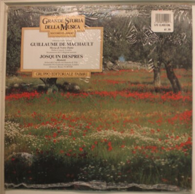 Josquin Despres Lp Guillaume De Machault On Gruppo Editoriale Fabbri - Sealed /