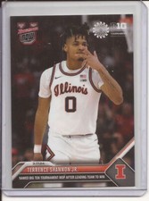 TERRENCE SHANNON JR 2023-24 Topps Bowman U Now Card #72 Big Ten Tournament MOP