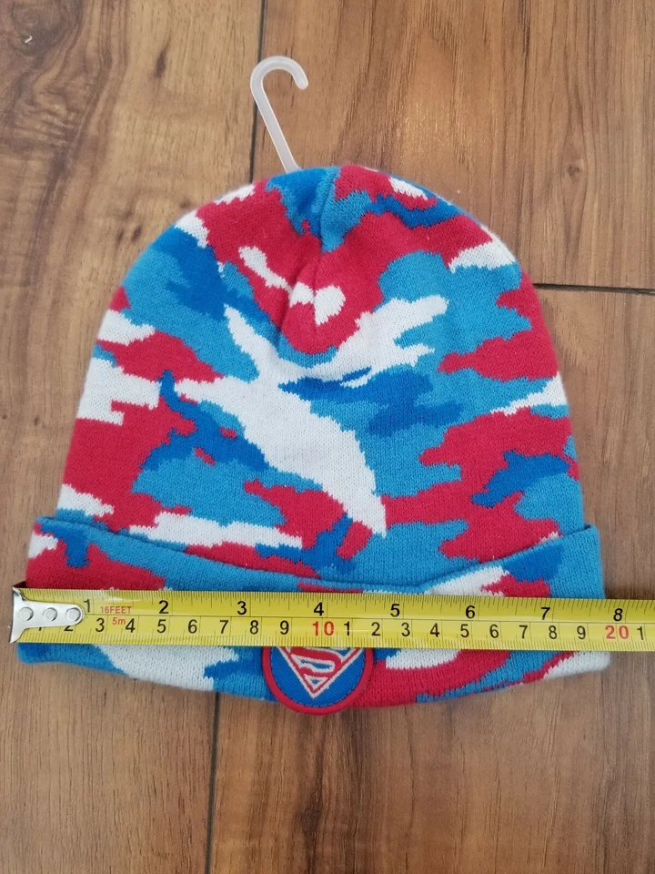 NUEVO CON ETIQUETAS Baby GAP Comida Chatarra DC Comics Superman GANIE Sombrero Superhéroe Gorra Tejida NUEVO Camuflaje Foto 3 de 4