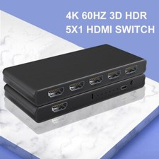 4K 60Hz 1x2 HDMI Splitter Dual Display 5x1 HDMI Switch 3x1 4x1 Switch Converter