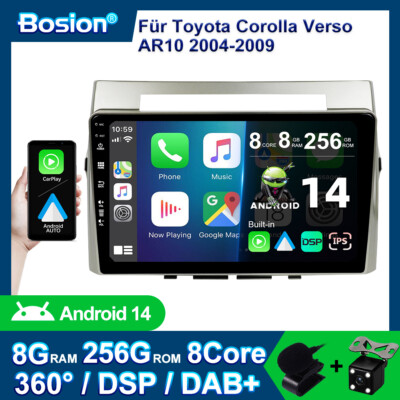 Für Toyota Corolla Verso AR10 2004-2009 Android 14 Car Autoradio Stereo Carplay 