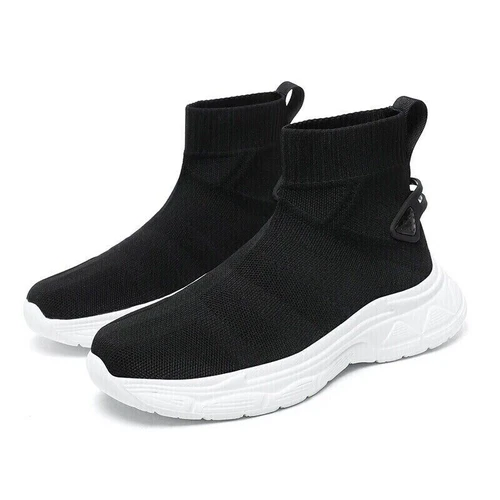 High Top Freizeitschuhe Damen Herren Sneaker Outdoor Sockenschuh Mesh Slipper - Bild 5 von 30