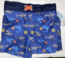 Swim Trunks Cat Jack Toddler Baby Sharks 18 Months NWT