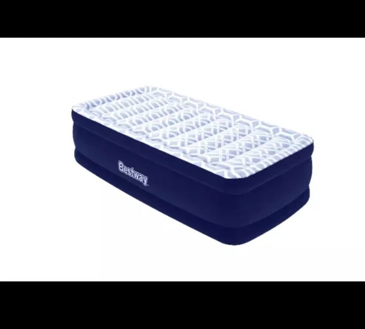 Colchón de aire doble Bestway 67883E Tritech Fashion Flock 20" con bomba incorporada NUEVO Foto 3 de 4