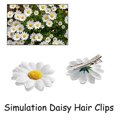 12pcs Womens Multi-colored Sweet Daisy Hair Clips Mini Sun  display picture 3