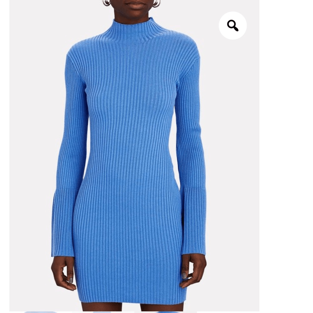 Sablyn Evangeline Bell-Sleeve Knit Mini Dress Blue Medium | eBay Sablyn Evangeline Bell-Sleeve Knit Mini Dress Blue Medium | eBay