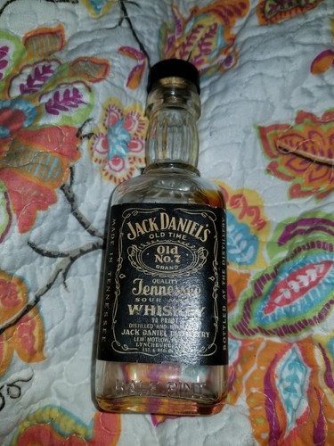 Jack Daniels Square 1973 Half Pint Bottle