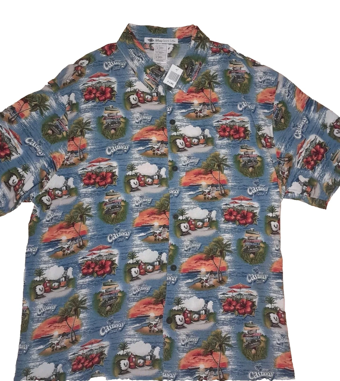 Disney Floral Casual con Botones camisas para hombres