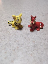 Neopets Yellow Kougra + Lupe, Neopets Thinkway Toys Great Condition, PVC Toys