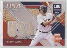 2020 Elite Extra Edition USA Baseball Material Orange 148/199 Triston Casas uk2