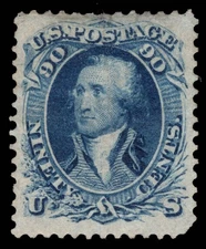 MOMEN: US STAMPS #72 UNUSED NO GUM PSAG CERT LOT #96188