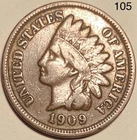 1909 Indian Head Penny Cent