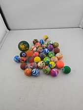 Vintage Bouncy Ball Lot of 33 Balls Small Large 1lb Pound Total