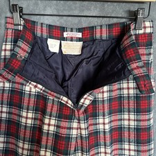 Pendleton Tartan Plaid Pure Virgin Wool Pants Size 10 Vintage 1960  s Retro