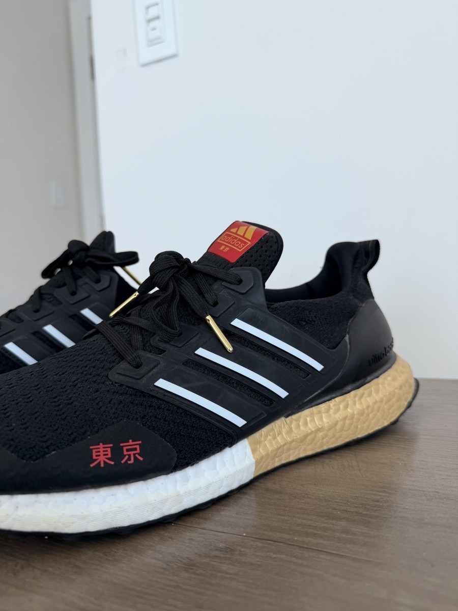 adidas UltraBoost DNA Tokyo FY3425 Black Gold White Red Men 