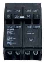 EATON BQC2202115 QUAD BREAKER 4 POLE UNIT 15A & 20A 120/240V TYPE BRD & A 120V🎯
