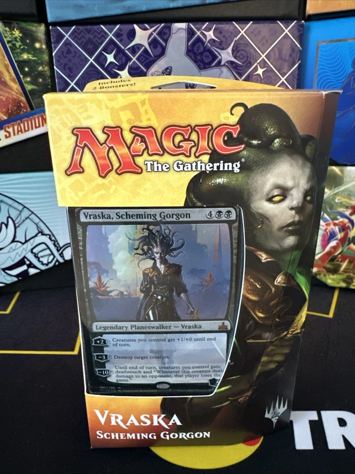 Vraska, Scheming Gorgon Rivals Of Ixalan Planeswalker Deck SEALED 2 Boosters - Image 2 of 2