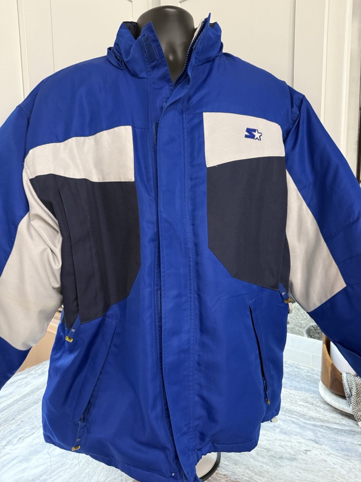 Vintage Starter jacket Down Filled Winter  Mens S… - image 2