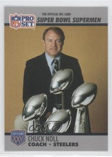 1990 Pro Set Super Bowl XXV Silver Anniversary Box Set Chuck Noll #29 HOF 0h1