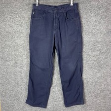 Carhartt FR Flame Resistant Work Pants Navy Blue Relaxed Fit 34x30