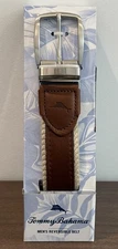 Tommy Bahama Reversible Stretch Belt Brown Tan Men’s Size XL Fits Pants Sz 40-42