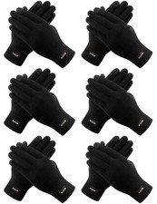 6 Pairs Winter Gloves Thermal Stretchable Knit Gloves Upgraded Touch Screen W...