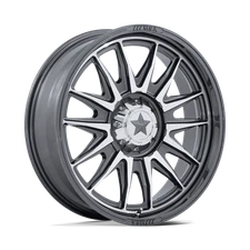 24x7 MSA M55 Commander Platinum Mach Face UTV Wheels 4x137/4x156 (0mm) Set of 4