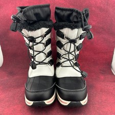 TOTES ALPINE MACKENZIE KIDS GIRLS WINTER BOOTS WHITE BLACK THERMOLITE SIZE 4M