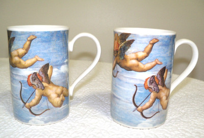 Dunoon Cherub Mugs, Set of 2, Scotland