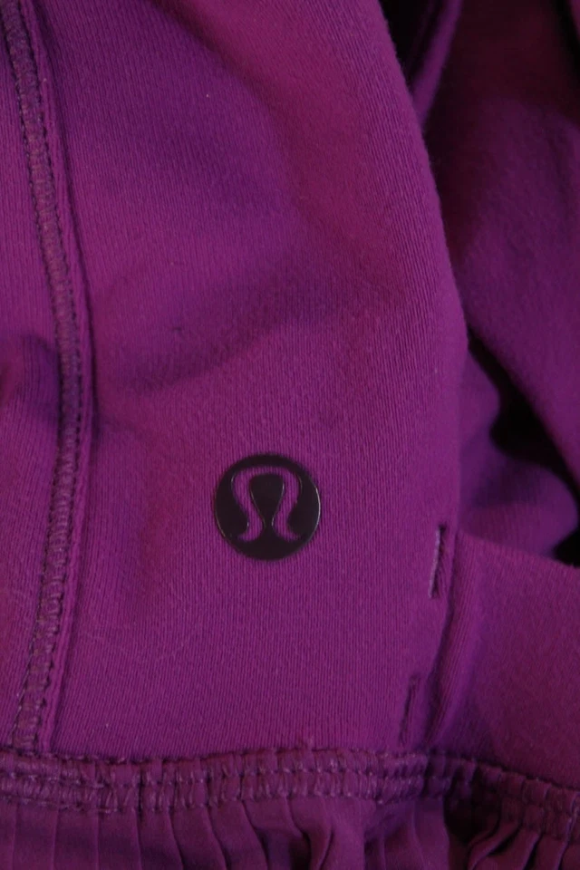 Lululemon женщин текстурированный v-образным вырезом мини-платье без рукавов фиолетовый размер XS - Изображение 4 из 4