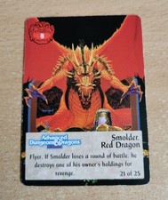 Spellfire Master The Magic 1994 1st Ed Chase Card #21 of 25 Smolder, Red Dragon