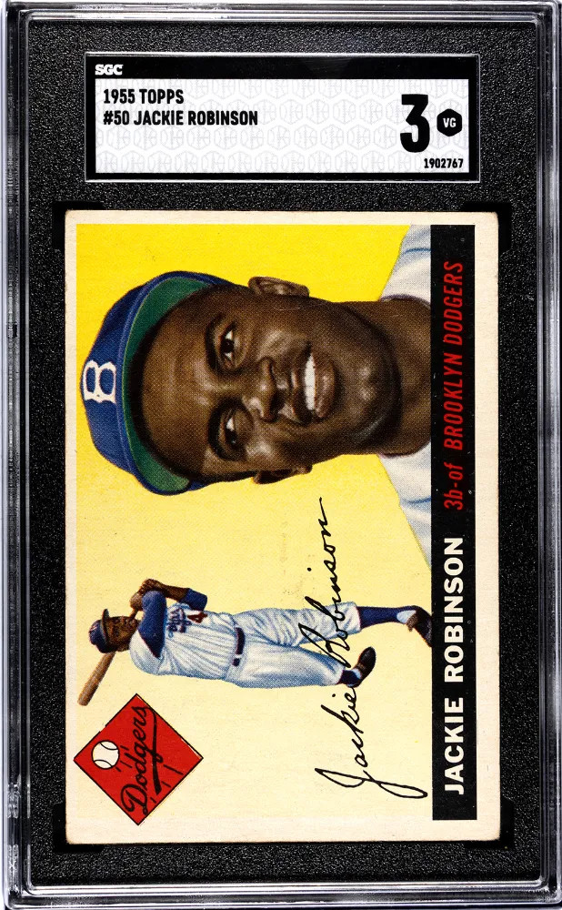 Jackie Robinson 1955 Topps #50 SGC 3