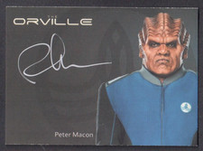 THE ORVILLE ARCHIVES (Rittenhouse 2020) SILVER AUTOGRAPH CARD #AS6 PETER MACON