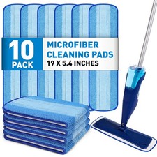 10 Pack Microfiber Cleaning Pads Compatible With Bona Mop 18 Inch Blue 10 Pack Microfiber Cleaning Pads Compatible With Bona Mop 18 Inch Blue