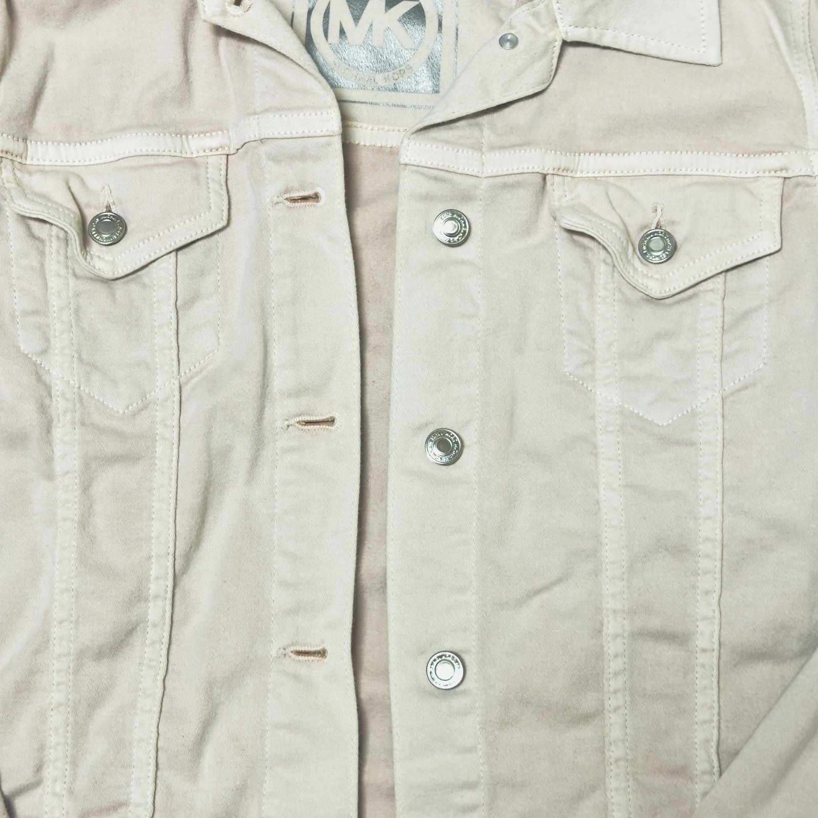 MICHAEL KORS Basic Button Front Denim Jacket Blos… - image 4