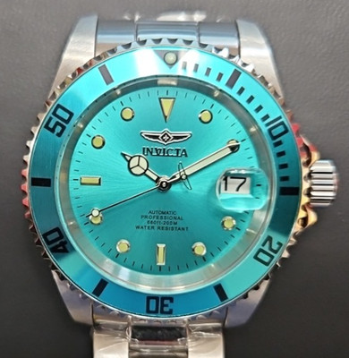 Invicta Pro Diver Forge Automatic NH35A Men's Watch  40mm, Steel/Lt Blue 49910