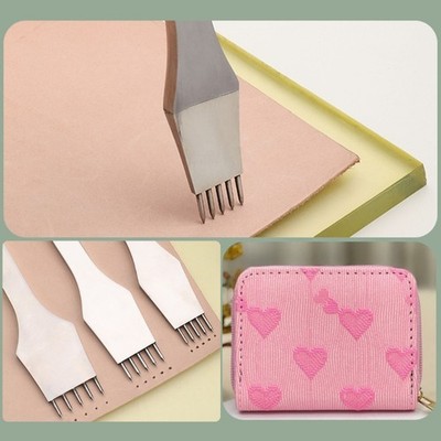 Tool Leather Hole Punches Leather Craft Tool 2/5/7 Prong Lacing Stitching Chisel