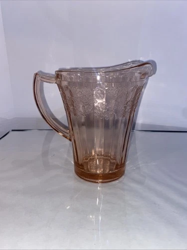 6.5 inch high Cherry Blossom Pink Pitcher for water/juice approx 32oz