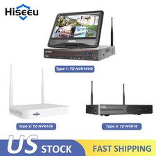 Hiseeu Wireless WiFi NVR 10CH Network Video Recorder Plug Play NO HDD EseeCloud