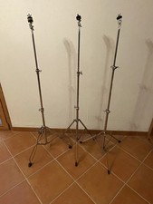 TRIO 3 Vintage Single Braced Straight Beckenständer Solid repariert leicht 120cm