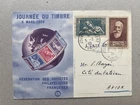 M) Ari mail postcard France 1939 Journee du Timbre Italy Vatican Sam Bayer A