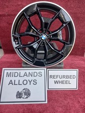 BMW X3 IX3 G08 FRONT 8J BLACK 20" ALLOY WHEEL RIM 8J 6894844 GENUINE X1