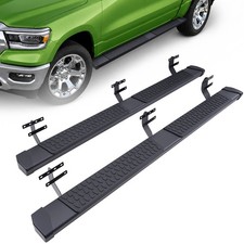 6 Running Boards Fit For 2019-2026 Dodge Ram 1500 Crew Cab Side Steps Black