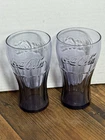 Coca-Cola Vintage Purple Drinking Glasses Set Of 2 (C)