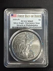 2020 P Silver Eagle MS69 Emergency Issue St Struck in Philadelphia